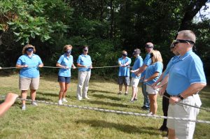 Northway Bank Managers team building skills at Spaulding Youth Center